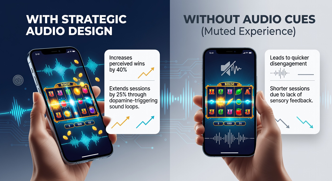 Analyse von Sitzungslängen in Slots unter Einfluss verschiedener Audio-Designs mit Diagrammen und Spielbeispielen