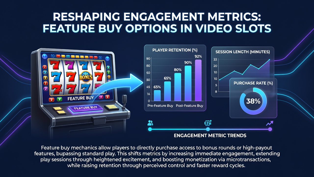 Analyse-Diagramme zu Engagement-Metriken bei Feature-Buy-Slots mit Zeitreihen und Nutzerstatistiken