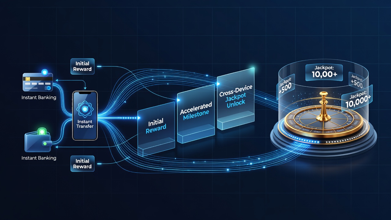 Darstellung von Cross-Device Jackpot Progressions und Banking Tools
